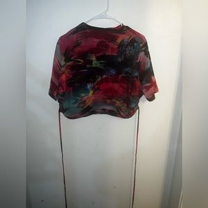 FASHION NOVA 2 Pc  Tropical Mesh Maxi skirt set.